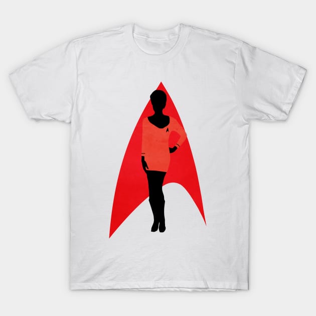 Star Trek - Minimalist Uhura T-Shirt by AdriansFinalFrontier